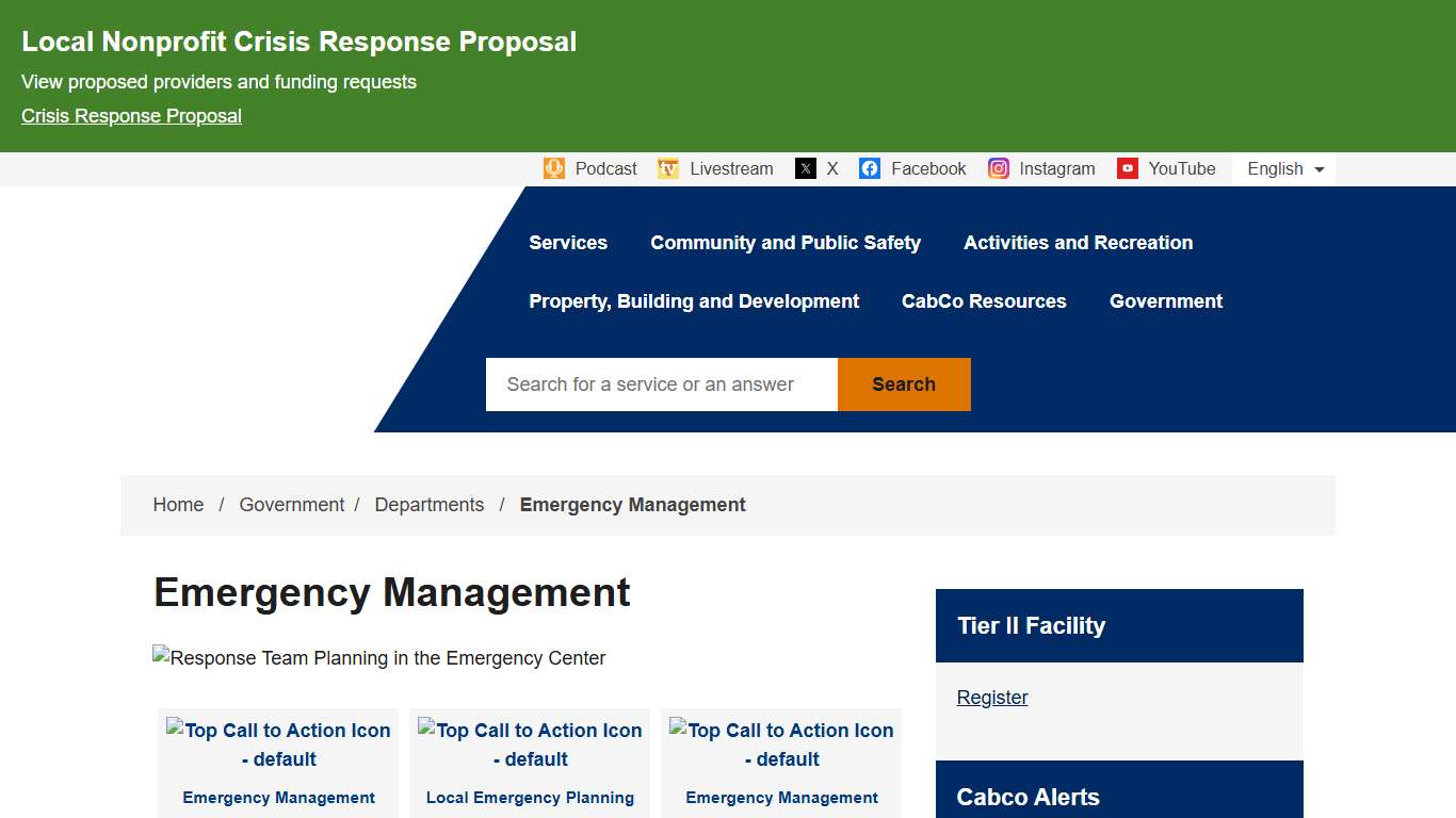 Emergency Management Cabarrus County